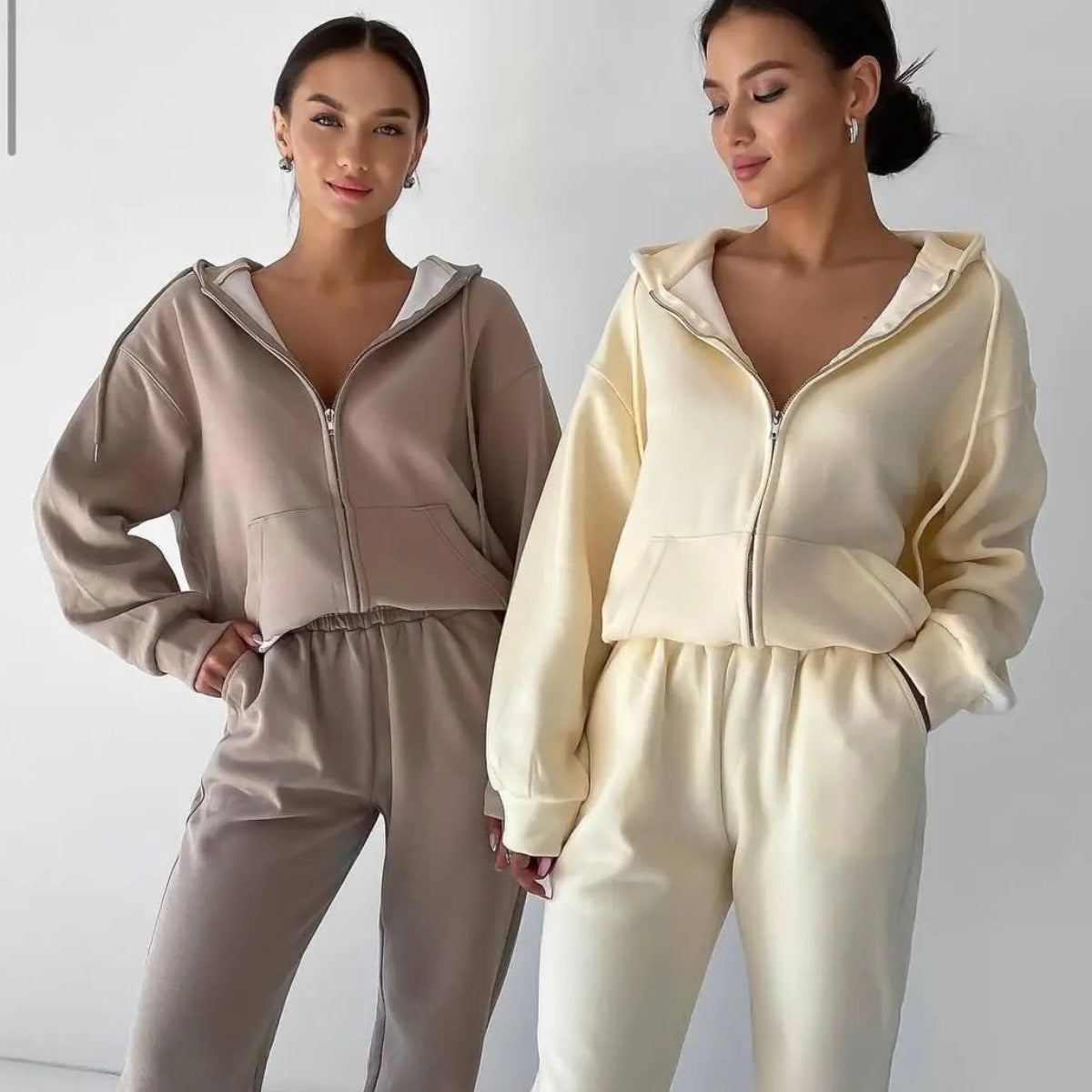 Damen Fleece-Jumpsuit Reißverschluss Bequem Norvielle
