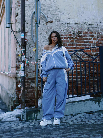Damen Sport-Outfit Oberjacke und Hosen Norvielle Komfort