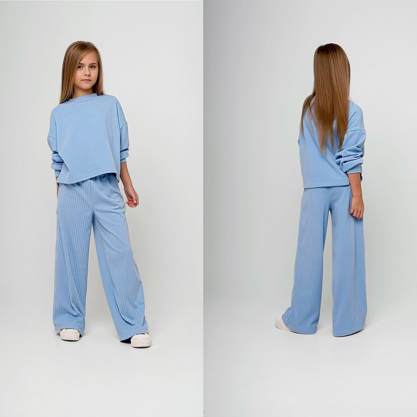 Damen Loungewear-Set Gestreift Weit Bequem