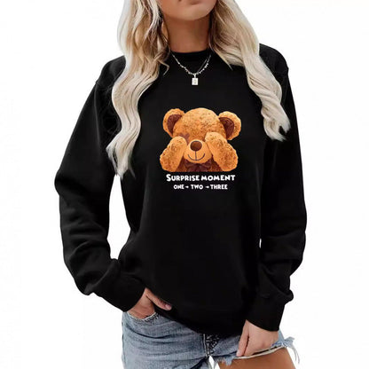 Damen Pullover Bärenmotiv Norvielle