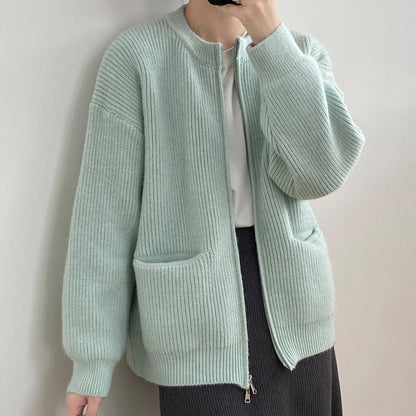 Damen Sweatjacke Norvielle Damenjacke Baumwolle Trendfarben