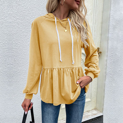 Damen Hoodie mit Volantdetails Norvielle