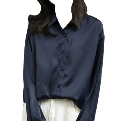 Damen Bluse Oversized Klassisch Weiß Norvielle