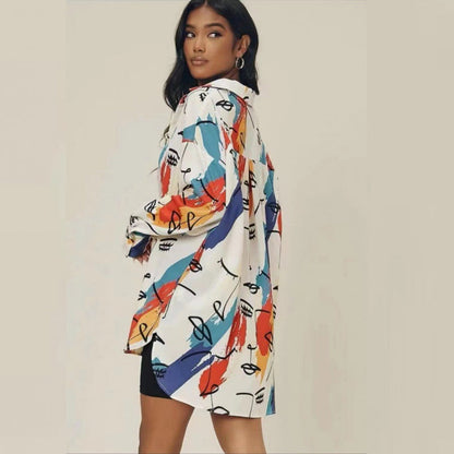 Damen Oversized Bluse Norvielle