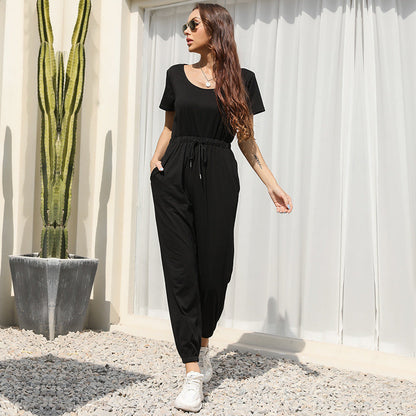 Damen Jumpsuit Elastisch Bequem Norvielle