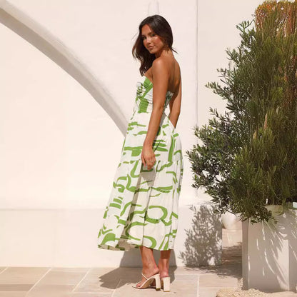 Damen Maxikleid Modern Drapierungen Lässiger Schnitt