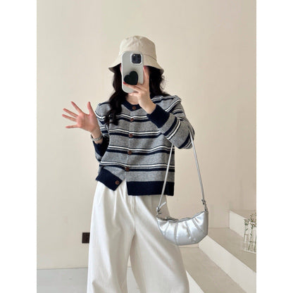 Damen Cardigan Streifenmuster Norvielle