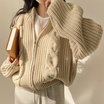 Damen Strickjacke Voluminöse Ärmel Modern Norvielle - Norvielle