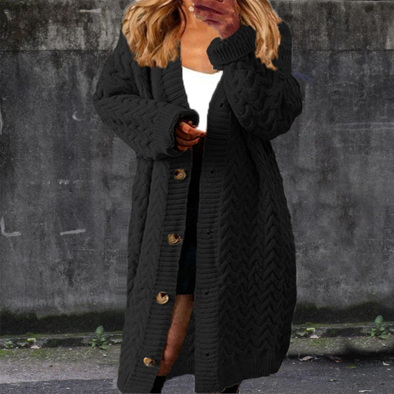 Damen Grobstrickjacke Zopfmuster Norvielle