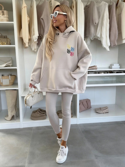 Damen Oversized Hoodie Bunt Norvielle