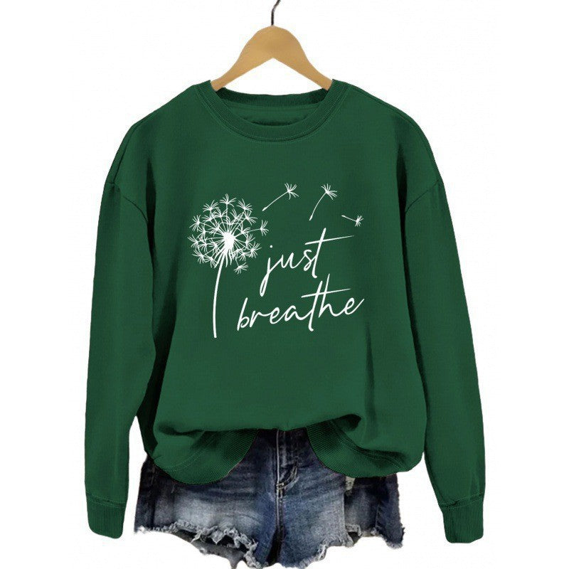 Damen Sweatshirt Pusteblumen-Motiv Norvielle