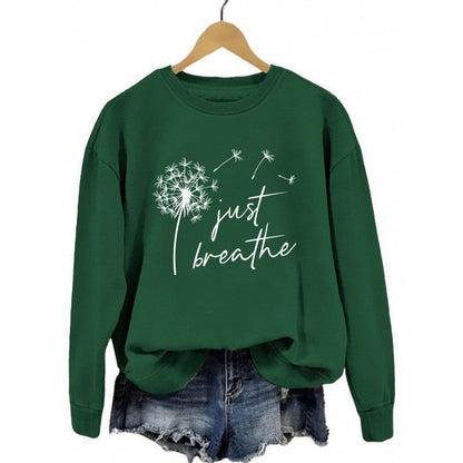 Damen Sweatshirt Pusteblumen-Motiv Norvielle