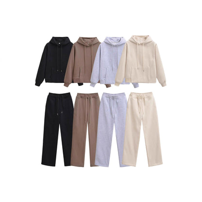 Damen Hoodie-Set mit Jogginghosen Bequem Norvielle