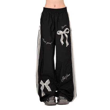 Damen Freizeithose Dekorative Schleifen Bequem Norvielle
