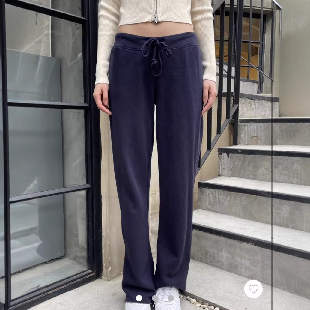 Damen Loungehose Verstellbarer Bund Bequem
