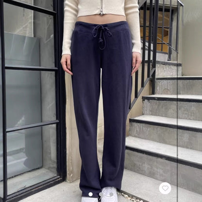 Damen Loungehose Verstellbarer Bund Bequem