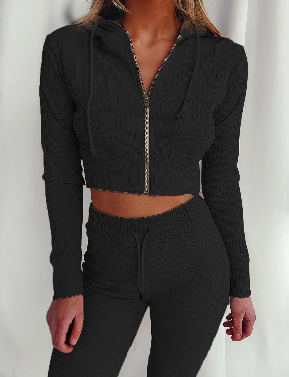 Damen Sport Crop- und Leggings-Set