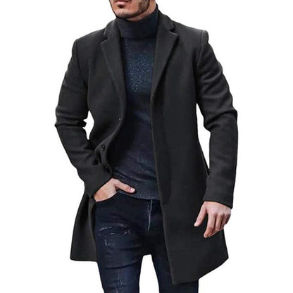 Herren Klassischer Wollmantel Norvielle