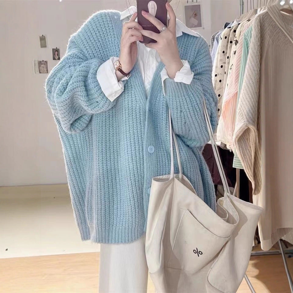 Damen Strickcardigan Oversized Kuschelig Norvielle