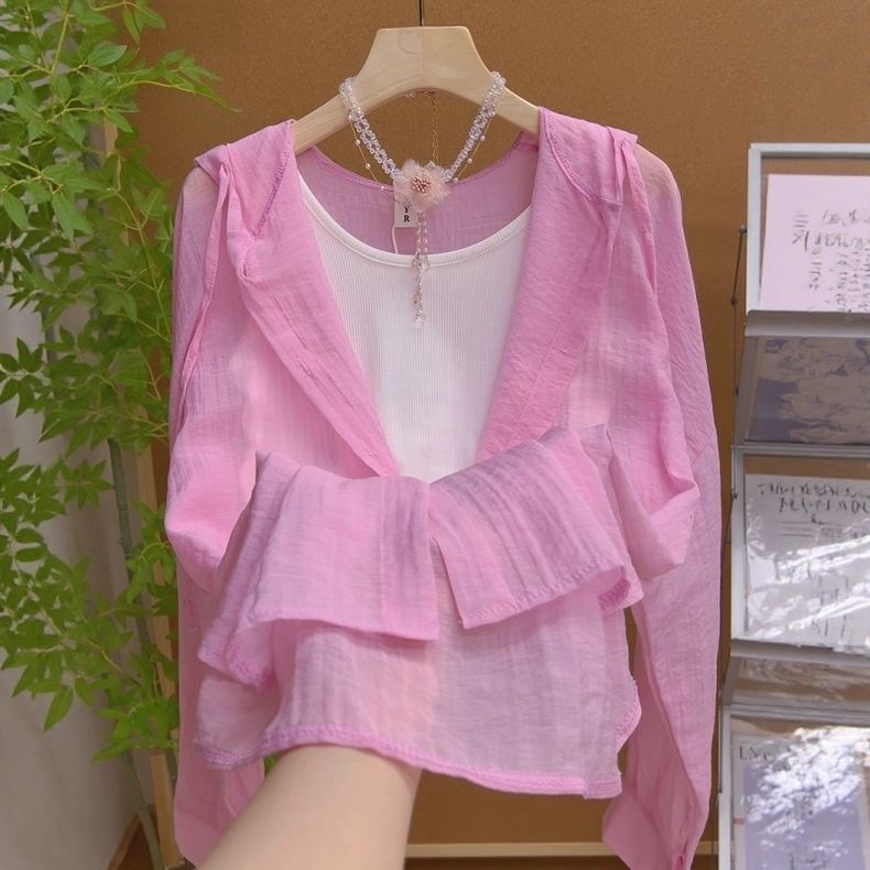 Damen Sommerjacke Leicht Rüschendesign Norvielle