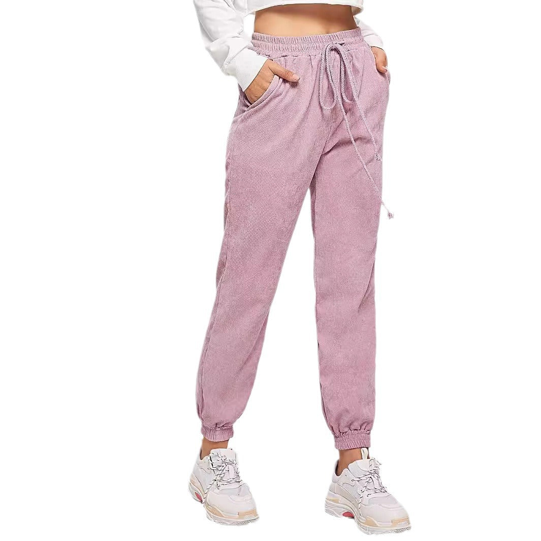 Damen Sweatpants Elastischer Bund Praktische Taschen Norvielle