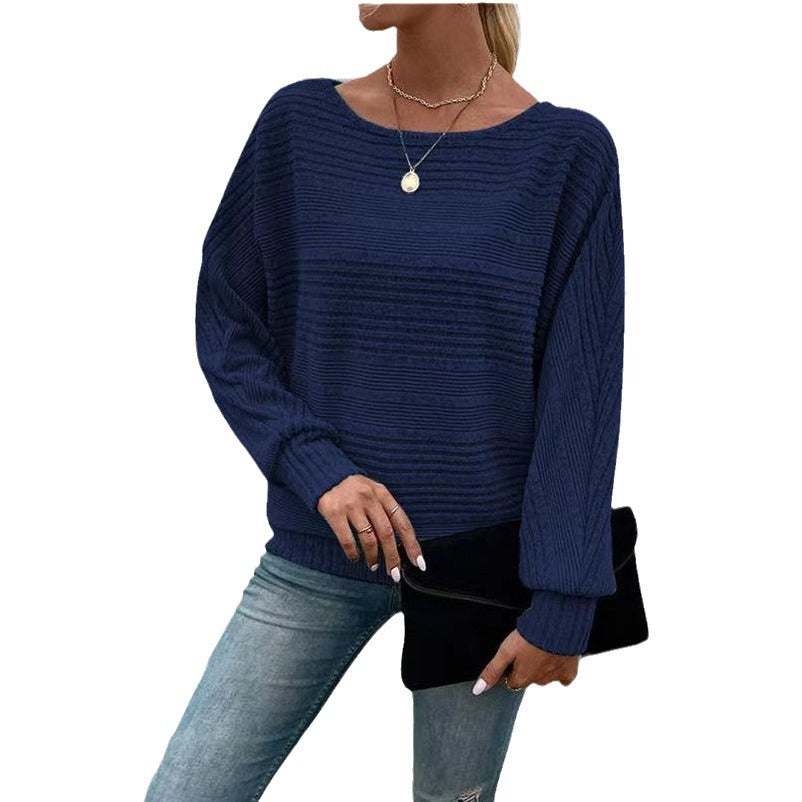 Damen Strukturpullover Weit Norvielle