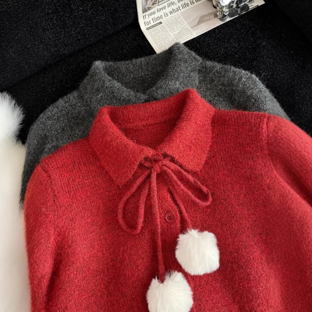 Damen Strickjacke Großkragen Norvielle