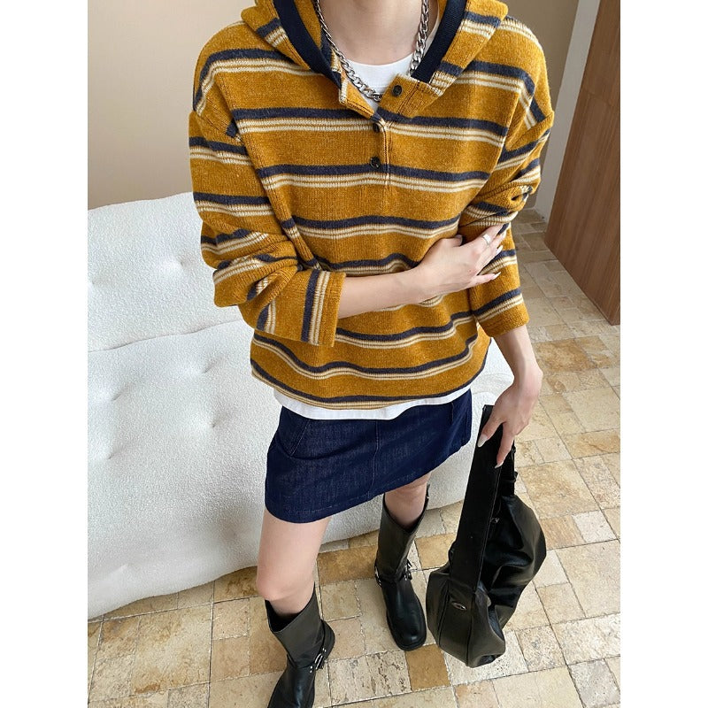 Damen Hoodie Streifen Weich Norvielle - Norvielle
