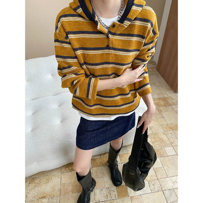Damen Hoodie Streifen Weich Norvielle - Norvielle