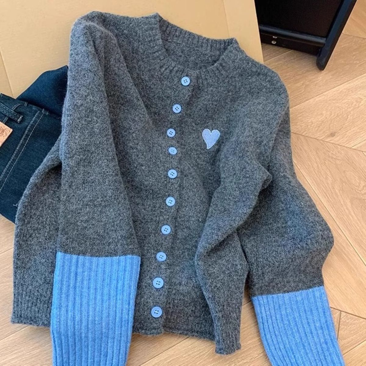 Damen Strickjacke Baumwollmischung Kuschelweich Modern Norvielle