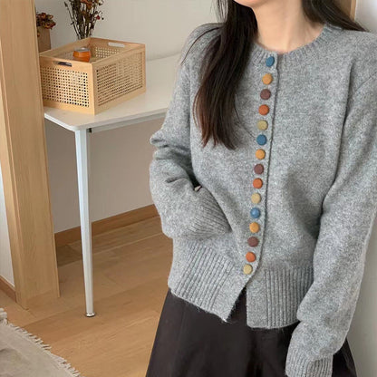 Damen Strickjacke Weichgefilzt Bunt Norvielle - Norvielle