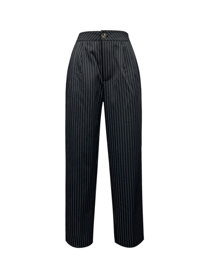Damen Hochbundhose Gestreift Norvielle