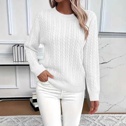 Damen Strickpullover Zopfdesign Norvielle