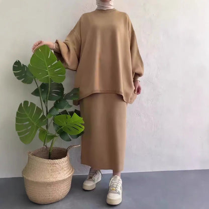 Damen Maxikleid Oversized Schnitt Elegantes Design