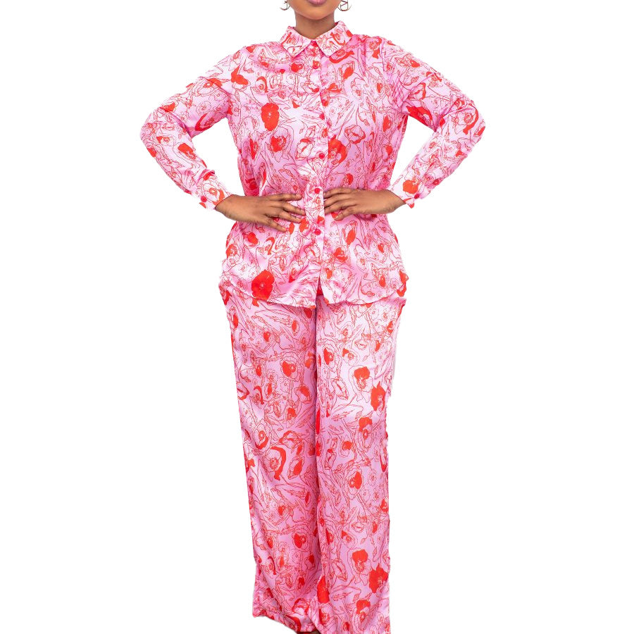 Damen Schlafanzug Set