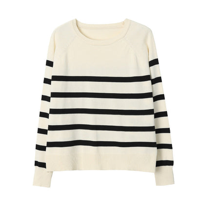 Damen Pullover Gestreift Lässig Elegant Norvielle