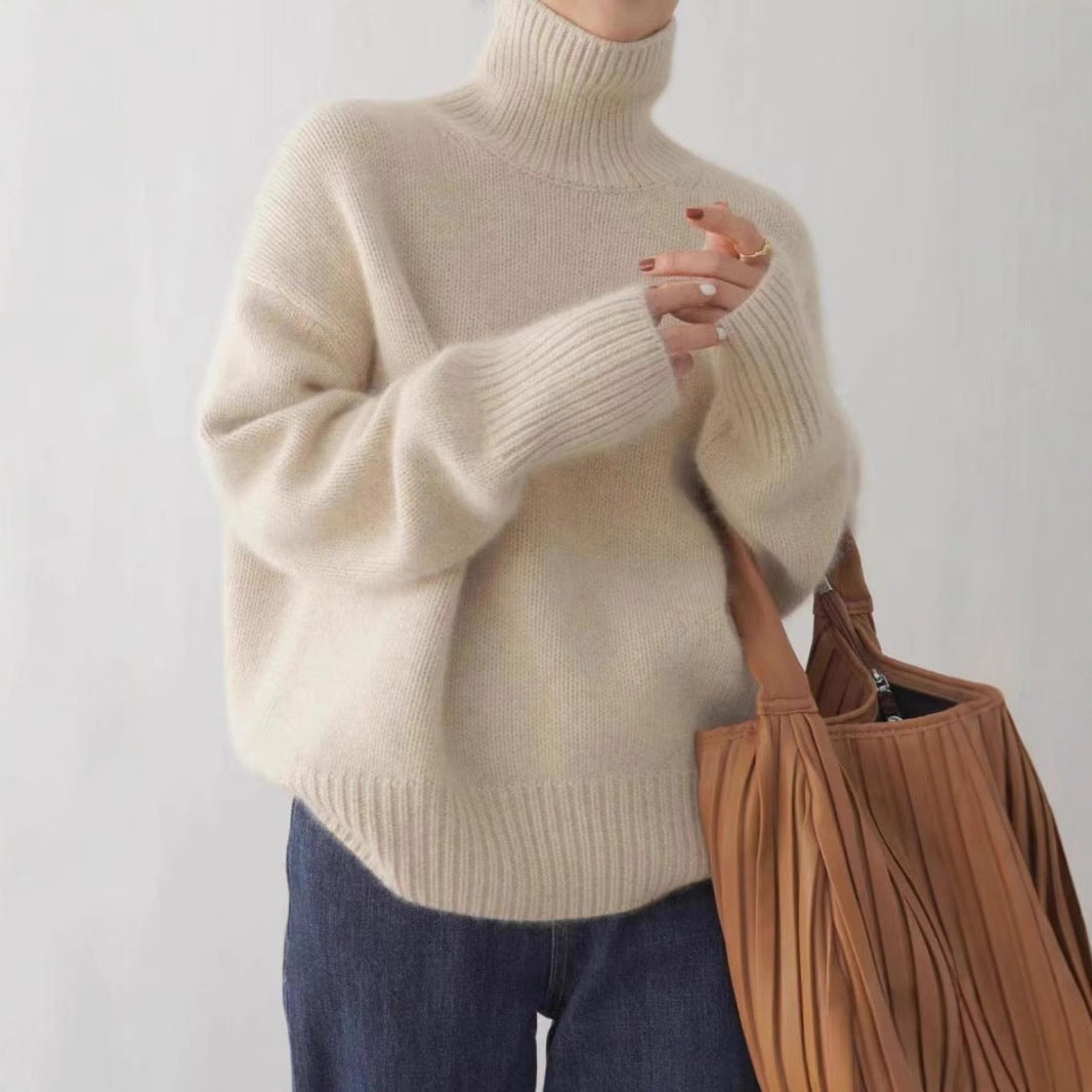 Damen Rollkragenpullover aus Wolle Norvielle - Norvielle
