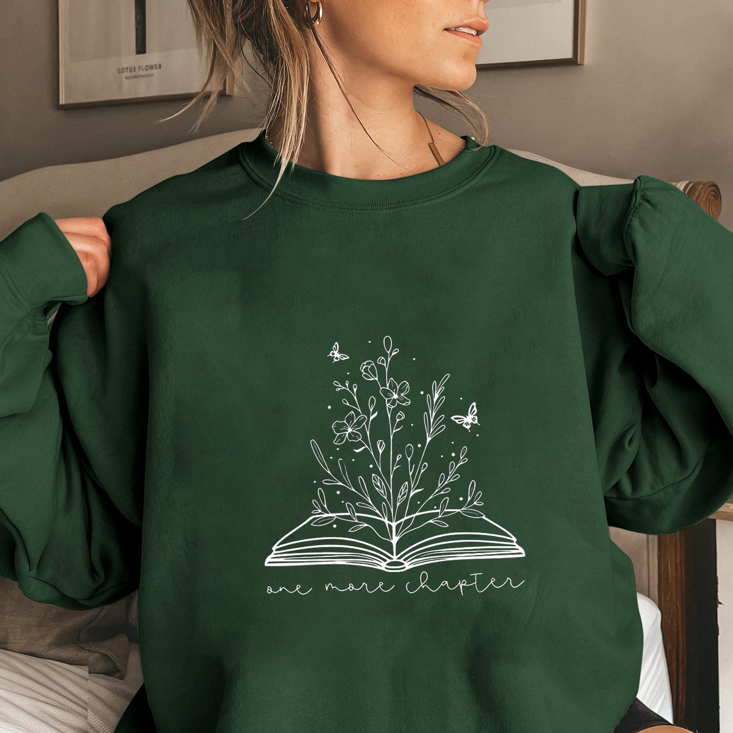 Damen Sweatshirt Blumendesign Weich Grau