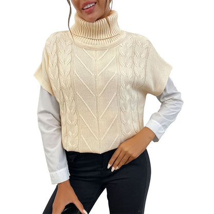 Damen Strickpullover Stehkragen Norvielle