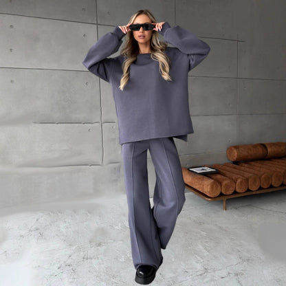 Damen Sweatanzug Weites Design Modisches Detail