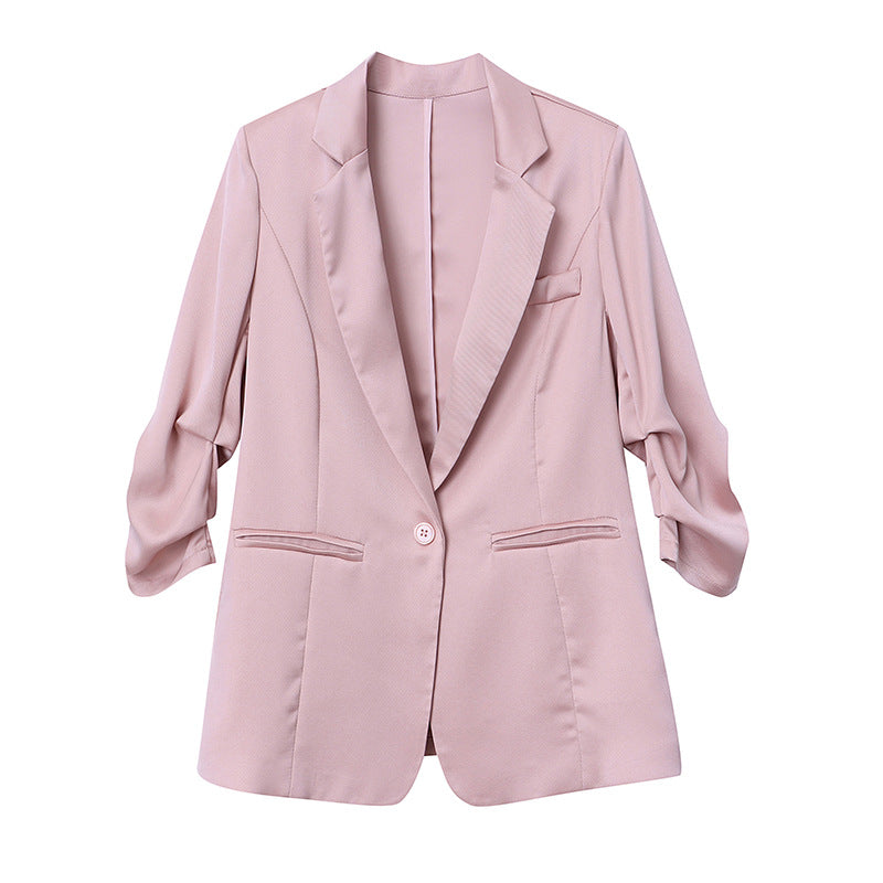 Damen Blazer Feiner Faltenwurf Praktische Taschen Norvielle