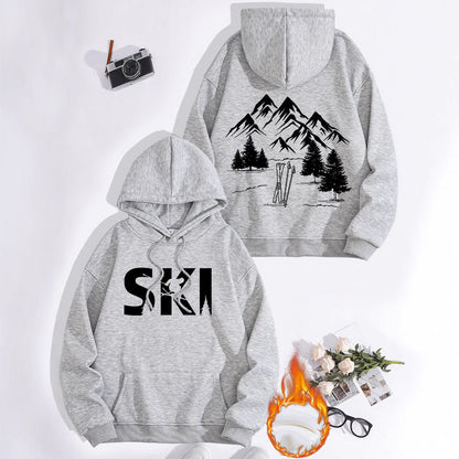 Damen Kapuzenpullover Ski-Design Gemütlich Norvielle
