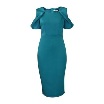 Damen Körperbetontes Kleid Puffärmel Elegant Norvielle