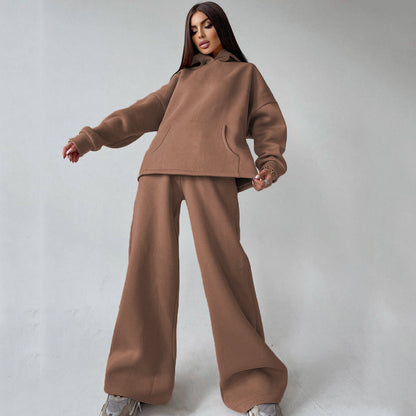 Damen Hoodie Sweatpants Set Relaxed Fit Norvielle