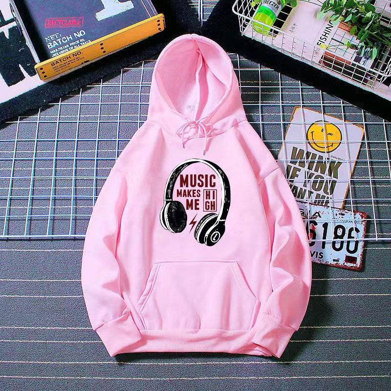Damen Kapuzenpullover Musik-Design