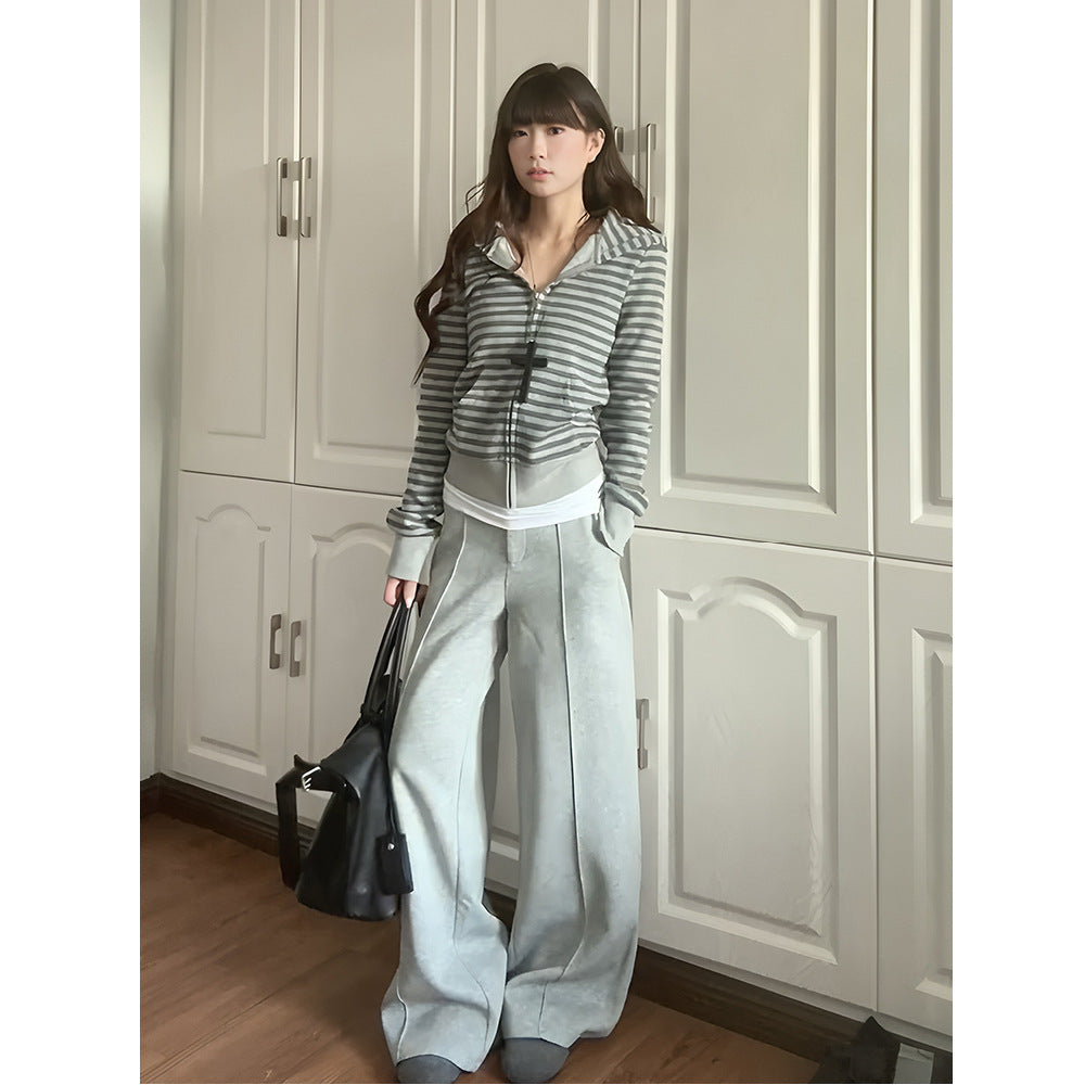 Damen Strickjacke Reißverschluss Bequem Norvielle