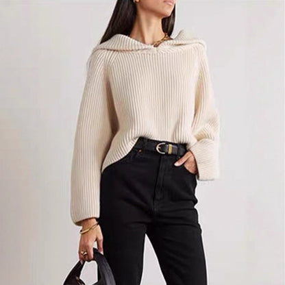 Damen Kapuzensweater Ripp-Design Norvielle