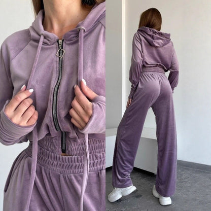 Damen Freizeitanzug Lässiger Schnitt Praktische Taschen Schwarz - Norvielle