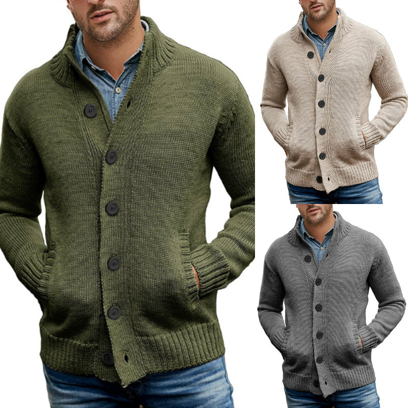 Herren Strickjacke Modern Komfortable Taschen