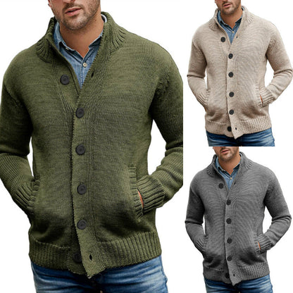 Herren Strickjacke Modern Komfortable Taschen